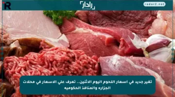 تغير جديد في أسعار اللحوم اليوم الإثنين.. تعرف على الأسعار في محلات الجزارة والمنافذ الحكومية